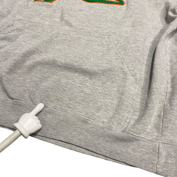 Team Edition Apparel Mens XL Miami Dolphins Gray Pullover Hoodie Sweatshirt NFL - Picture 8 of 13